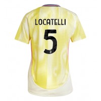 Camisa de Futebol Juventus Manuel Locatelli #5 Equipamento Secundário Mulheres 2024-25 Manga Curta